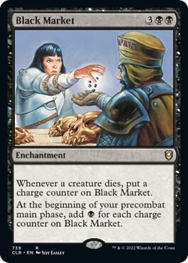 Magic the Gathering Trading Card Game Commander Legends: Dungeons & Dragons Battle Rare Black Market #739