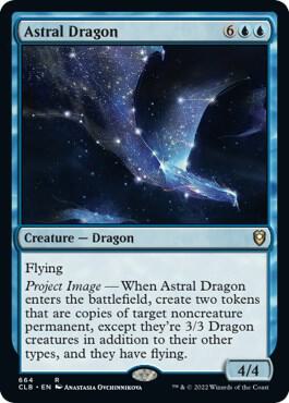 MtG Trading Card Game Commander Legends: Dungeons & Dragons Battle For Baldur's Gate Rare Astral Dragon #664 [Commander Decks]