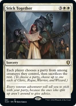 Stick Together - Commander Legends: Battle for Baldur's Gate - Magic: The Gathering - TCGplayer.com Stick Together - Commander Legends: Battle for Baldur's Gate - Magic: The Gathering - TCGplayer.com