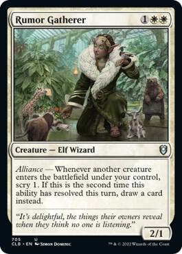 mtg card gatherer Rumor Gatherer - Commander Legends: Battle for Baldur's Gate