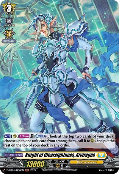 Knight of Clearsightness, Arviragus (Holo)