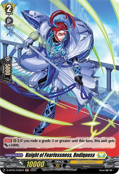 Knight of Fearlessness, Rediquess (Holo)