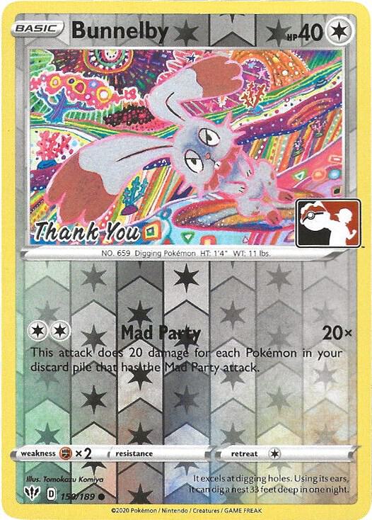 Bunnelby - 150/189 (Thank You Promo) 150/189 from Miscellaneous Cards & Products