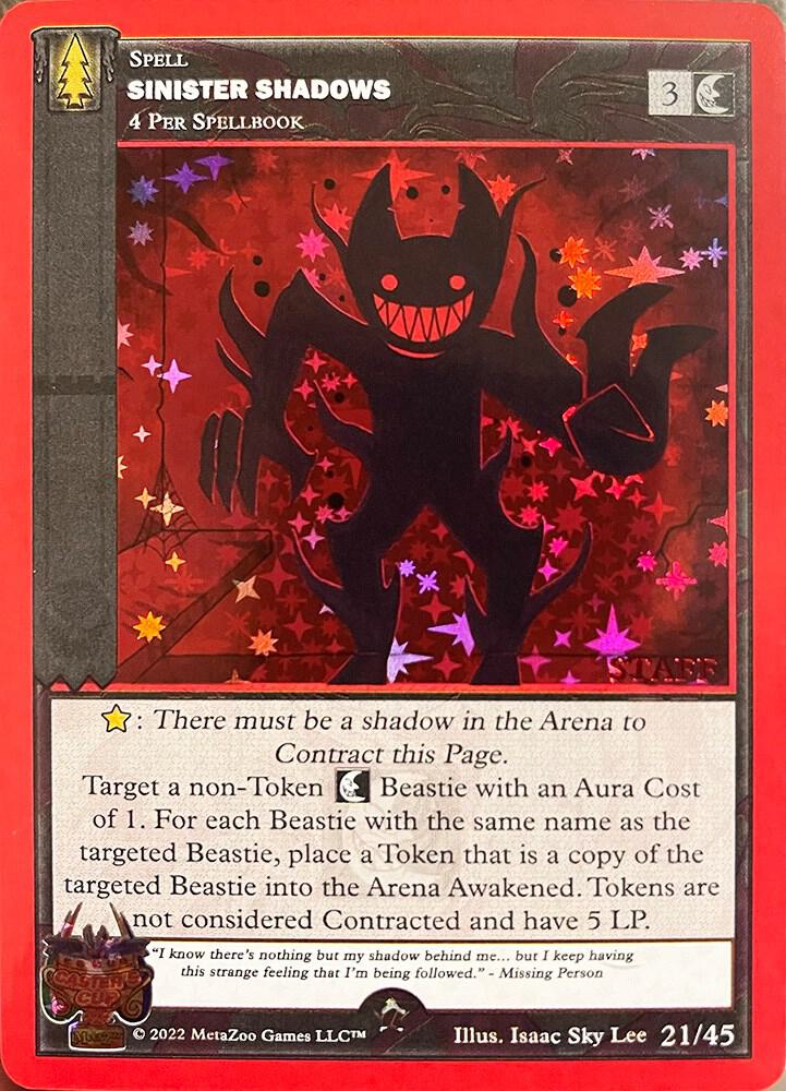 Sinister Shadows (Staff Stamped)