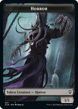 Horror // Eldrazi Horror Double-Sided Token - Commander Legends