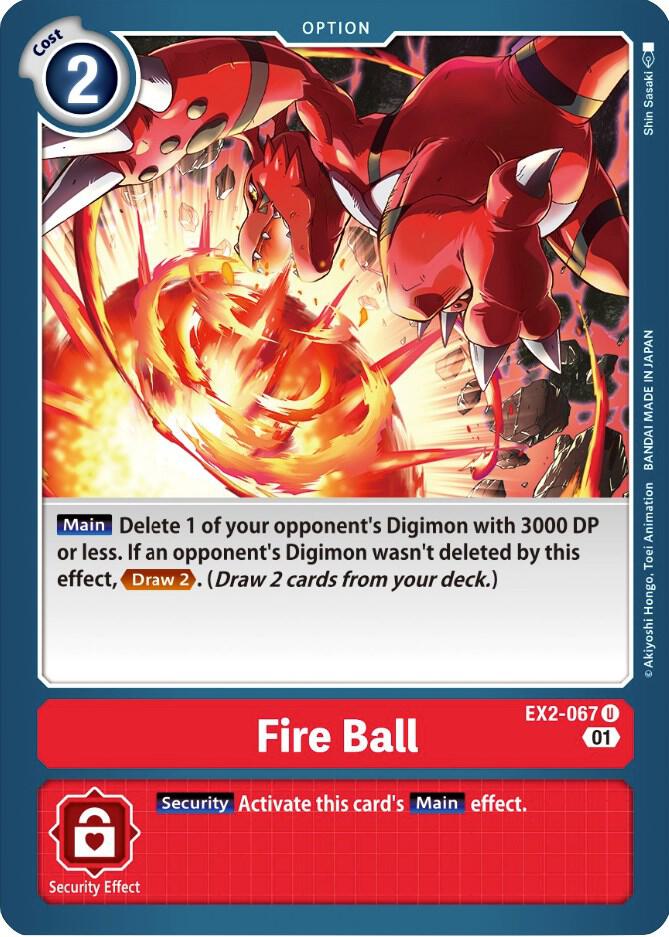 Fire Ball - Digital Hazard - Digimon Card Game - TCGplayer.com