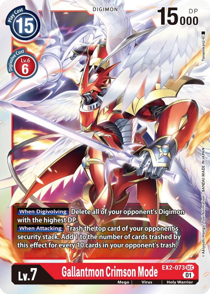 Gallantmon Crimson Mode - Digital Hazard - Digimon Card Game