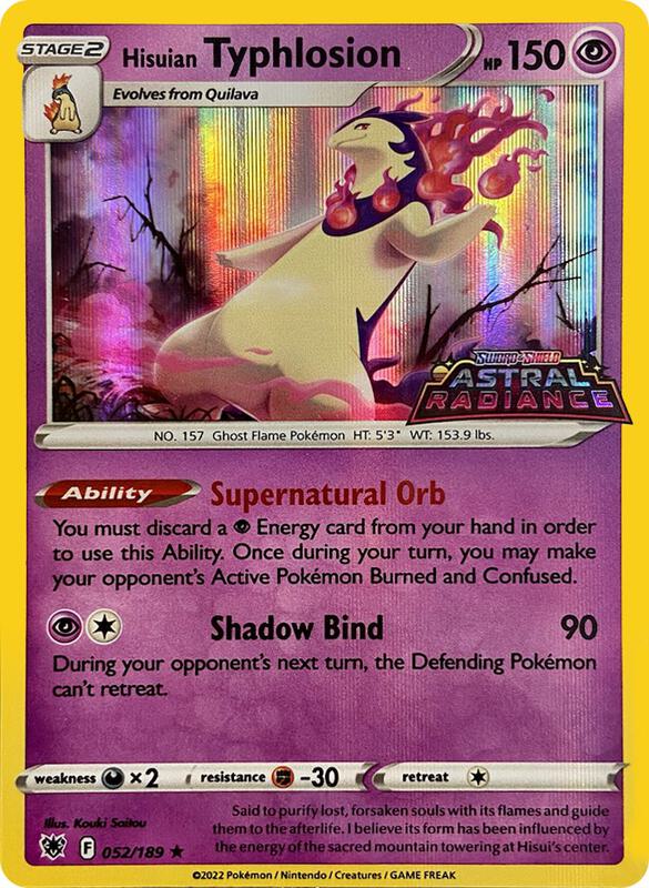 Hisuian Typhlosion - 052/189 (GameStop Exclusive) 052/189 from Miscellaneous Cards & Products