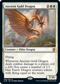 Ancient Gold Dragon - Prerelease Cards - Magic: The Gathering card