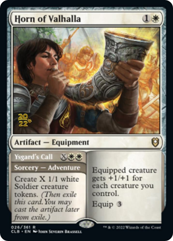 Horn of Valhalla // Ysgard's Call #26s — Battle for Baldur's Gate Promos