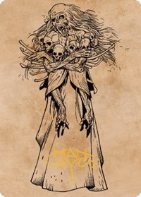 Myrkul, Lord of Bones Art Card (73/81) (Gold-Stamped Signature)