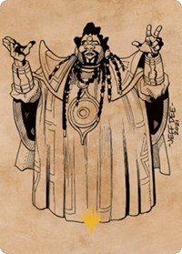 Alaundo the Seer Art Card (Gold-Stamped) - Art Series: Commander Legends: Battle for Baldur's Gate - Magic: The Gathering card
