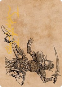 Lae'zel, Vlaakith's Champion Art Card (Gold-Stamped Signature)