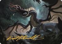 Brainstealer Dragon Art Card (Gold-Stamped Signature)