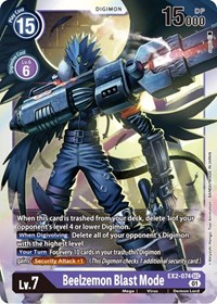 Beelzemon Blast Mode - Digital Hazard - Digimon card
