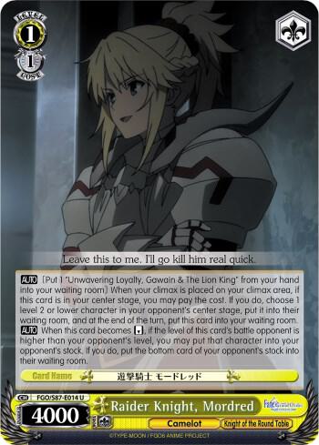 Raider Knight, Mordred