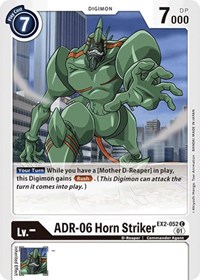 ADR-06 Horn Striker - Digital Hazard - Digimon card