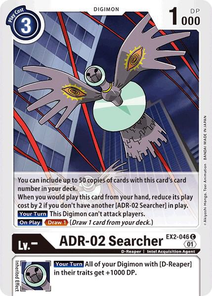 ADR 02 Searcher digimon card