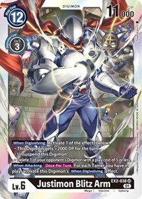 Justimon Blitz Arm - Digital Hazard - Digimon card