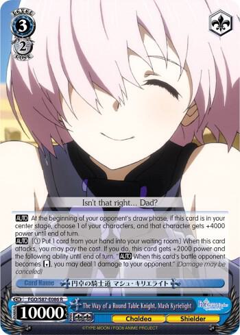 The Way of a Round Table Knight, Mash Kyrielight