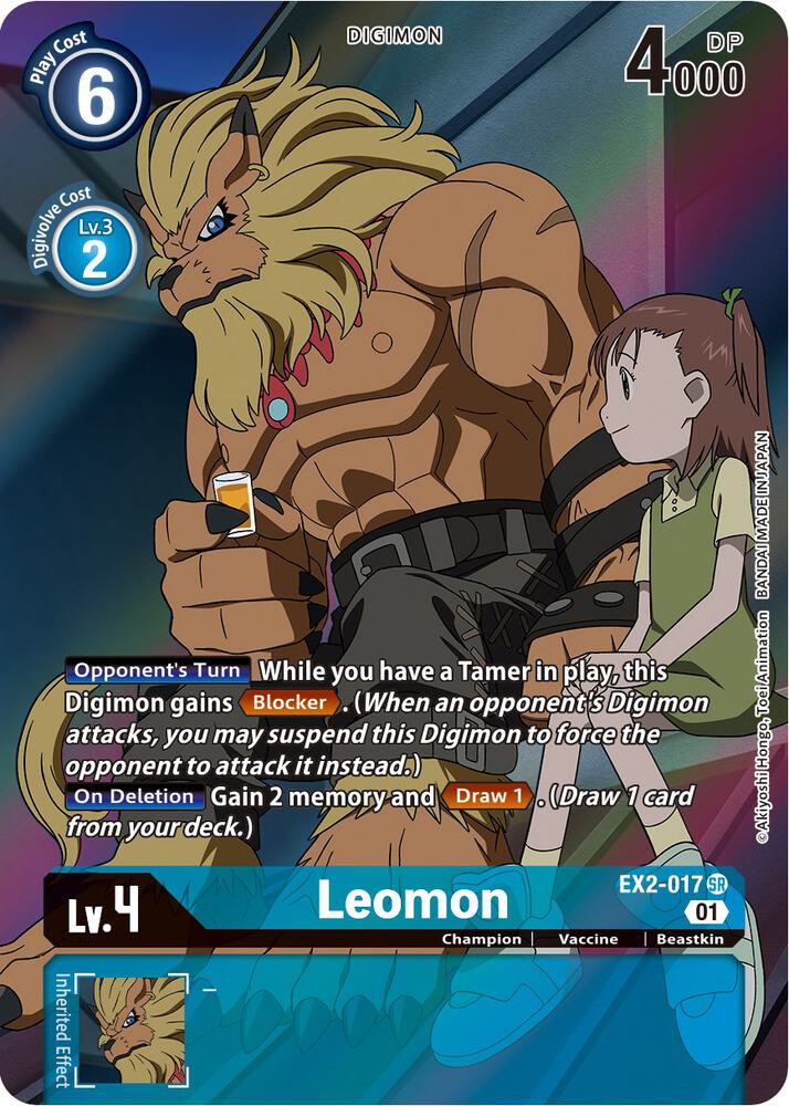Leomon Alternate Art digimon card