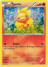 Torchic #002/012 from McDonald's Promos 2016 Pokemon card image