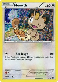 Meowth #011/012 from McDonald's Promos 2016 Pokemon card image