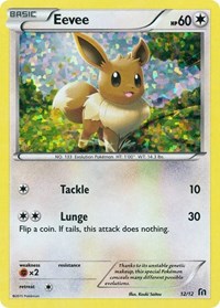 Eevee #012/012 from McDonald's Promos 2016 Pokemon card image