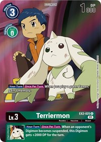 Terriermon (Alternate Art) - Digital Hazard - Digimon card