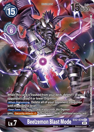 Beelzemon Blast Mode (Alternate Art) Digital Hazard card price