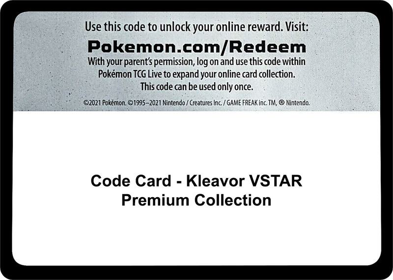 Code Card - Kleavor VSTAR Premium Collection  from Miscellaneous Cards & Products