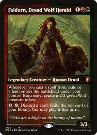 Faldorn, Dread Wolf Herald (Display Commander) - Thick Stock