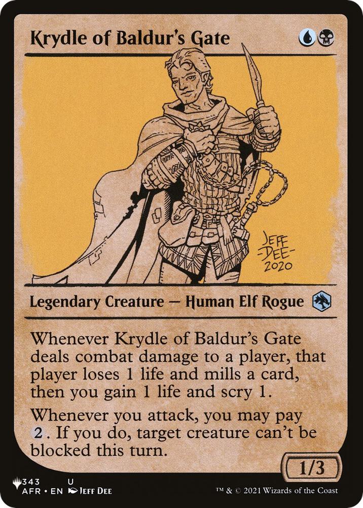 Krydle of Baldur's Gate (Showcase) 343/281 card