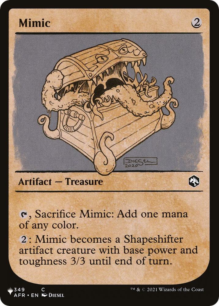 Mimic #AFR-349 — The List