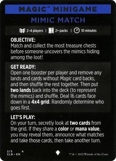 Magic Minigame: Mimic Match