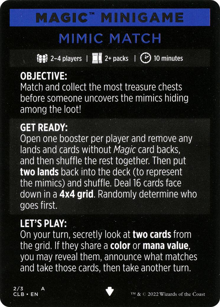 Magic Minigame: Mimic Match