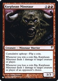 Karplusan Minotaur - The List Reprints - Magic: The Gathering card