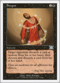 Stupor - Classic Sixth Edition - Magic: The Gathering card