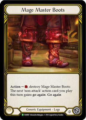Mage Master Boots (Golden) - FAB067