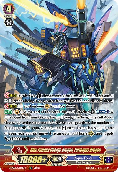 Blue Furious Charge Dragon, Furiargus Dragon (SR)