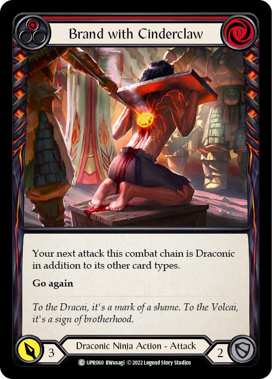 Brand with Cinderclaw (Red) - Uprising - Flesh and Blood TCG
