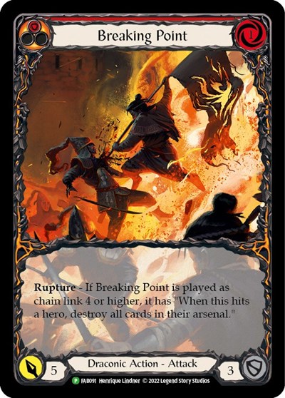 Breaking Point (Extended Art) - FAB091 Flesh and Blood: Promo Cards card price