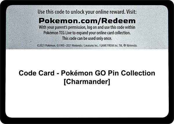 Code Card - Pokemon GO Pin Collection [Charmander]