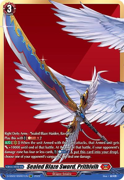 Sealed Blaze Sword, Prithivih (BSR)