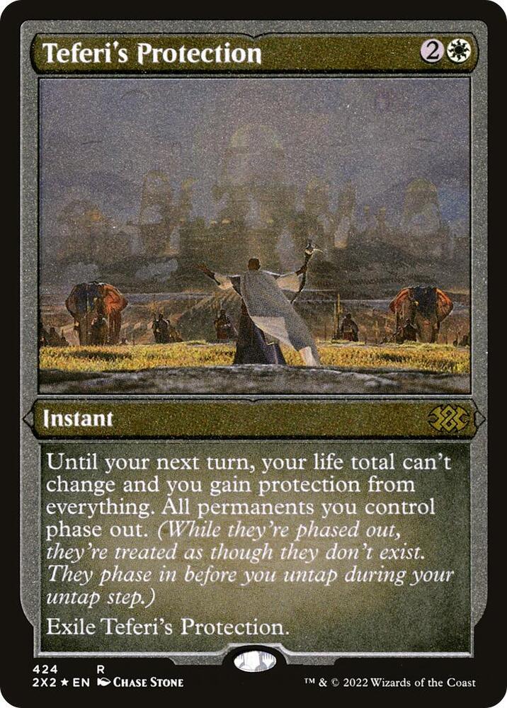 thumbnail image 2 of Teferi's Protection – Custom Magic: The Gathering Card, High-Quality, Near Mint 2 of 6