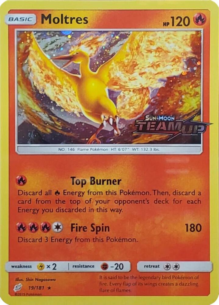 Moltres - 19/181 (Team Up Stamped) 019/181