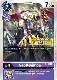 NeoDevimon (2022 Championship Online Regional) [Online Finalist] - Great Legend - Digimon card