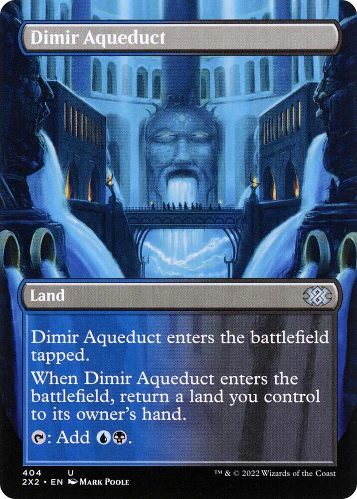 Dimir Aqueduct (Borderless) - Double Masters 2022 - Magic: The