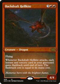 Backdraft Hellkite (Foil Etched) - Double Masters 2022 - Magic: The Gathering card