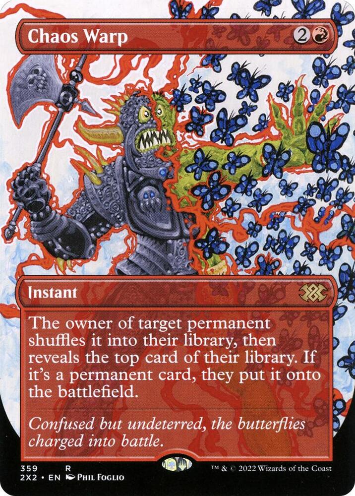 Chaos Warp (Borderless) - Double Masters 2022 - Magic: The
